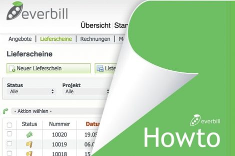 Howto: Lieferscheine Erstellen Mit Everbill - Rechnung & Angebot Online ...